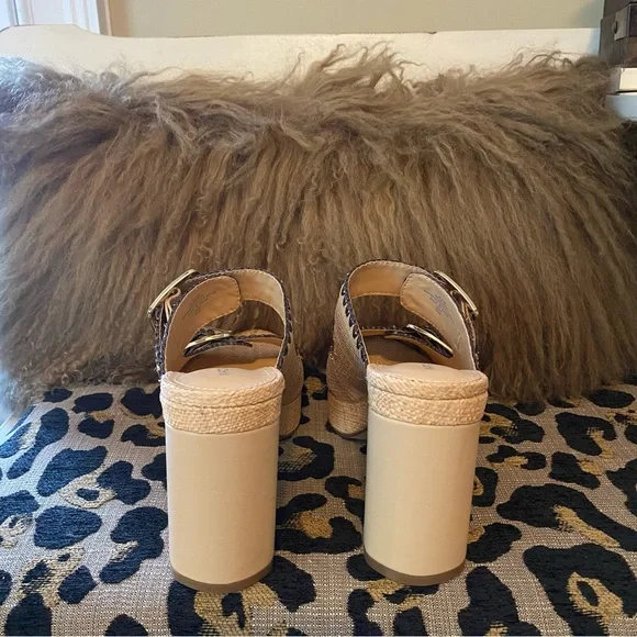 Mark Fisher platform raffia block heel sandals - Picture 9 of 10